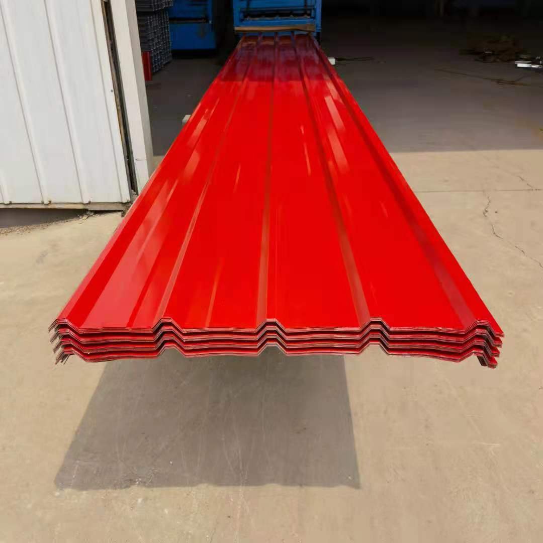 Color coated metal roofing panels steel shingles light galvanized corrugated roofing panels