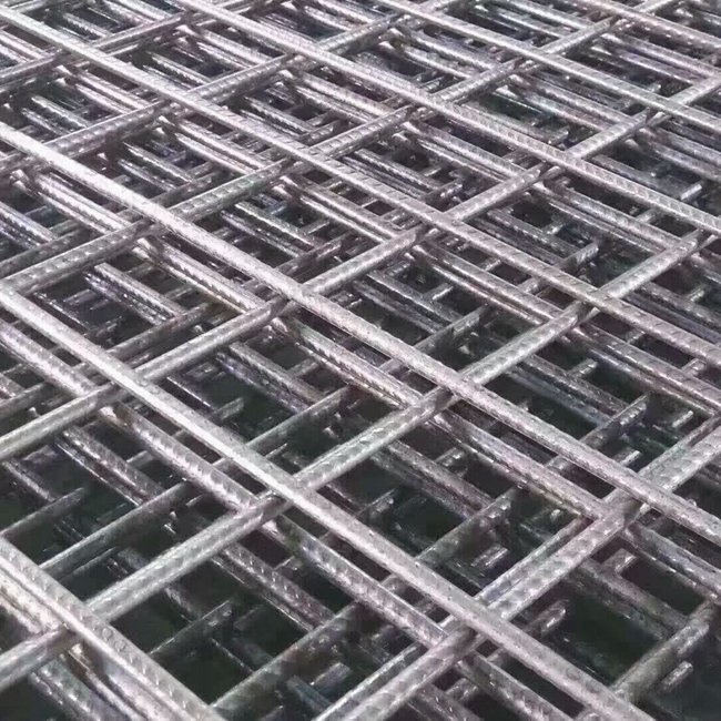 6x6 8x8 10x10 15x15 ribbed steel bar welded mesh panels for slab and wall steel panel