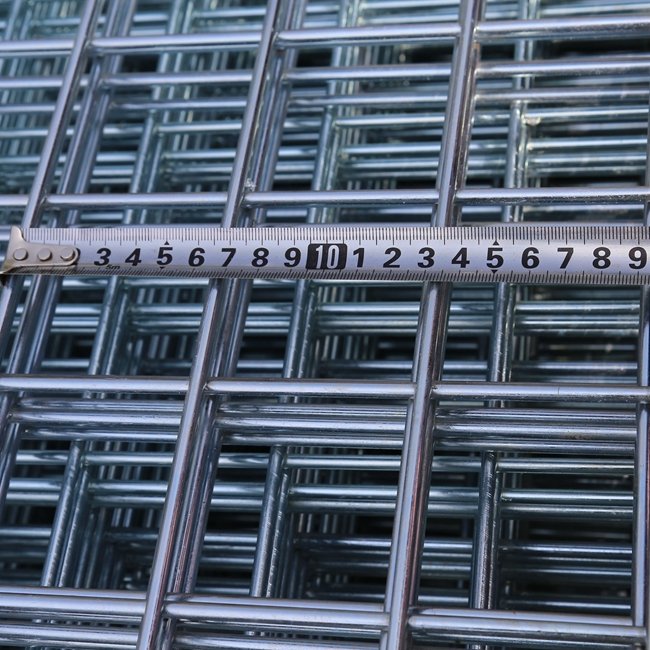 6x6 8x8 10x10 15x15 ribbed steel bar welded mesh panels for slab and wall steel panel