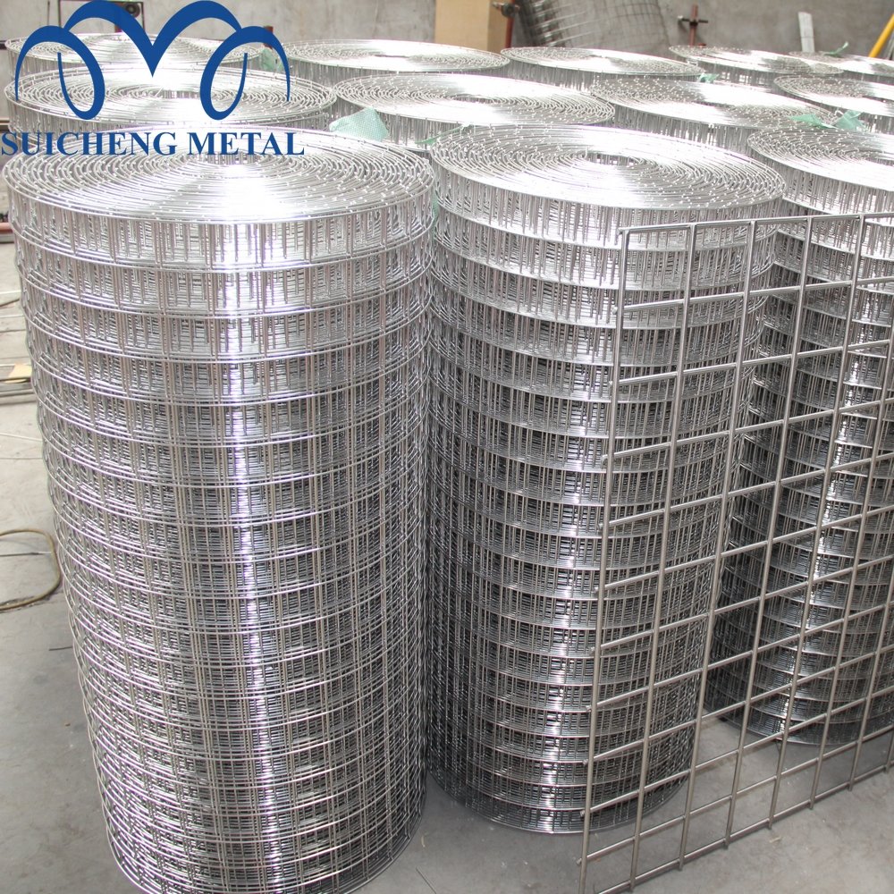 PVC coated electro- galvanized steel wire mesh for garden fence rabbit bird chicken cage net