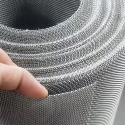 Woven Stainless Steel Wire Mesh Cloth Strong and Durable Plain Weave stainless steel woven wire mesh