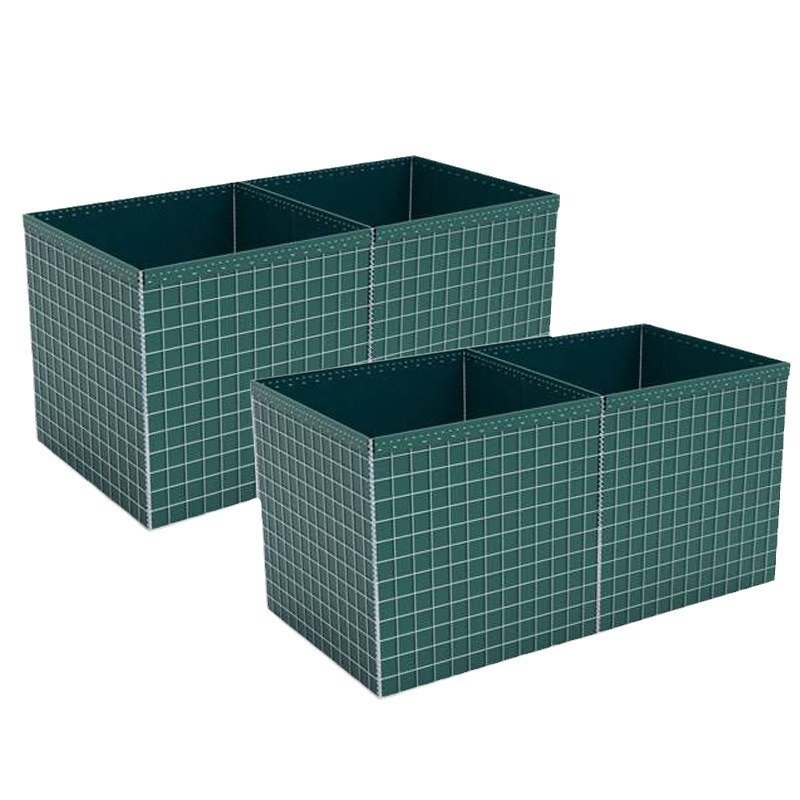 Factory Direct Sales Galvanized Low Carbon Steel Wire Foldable Explosion Proof Pre-war Headquarters Hesco Container