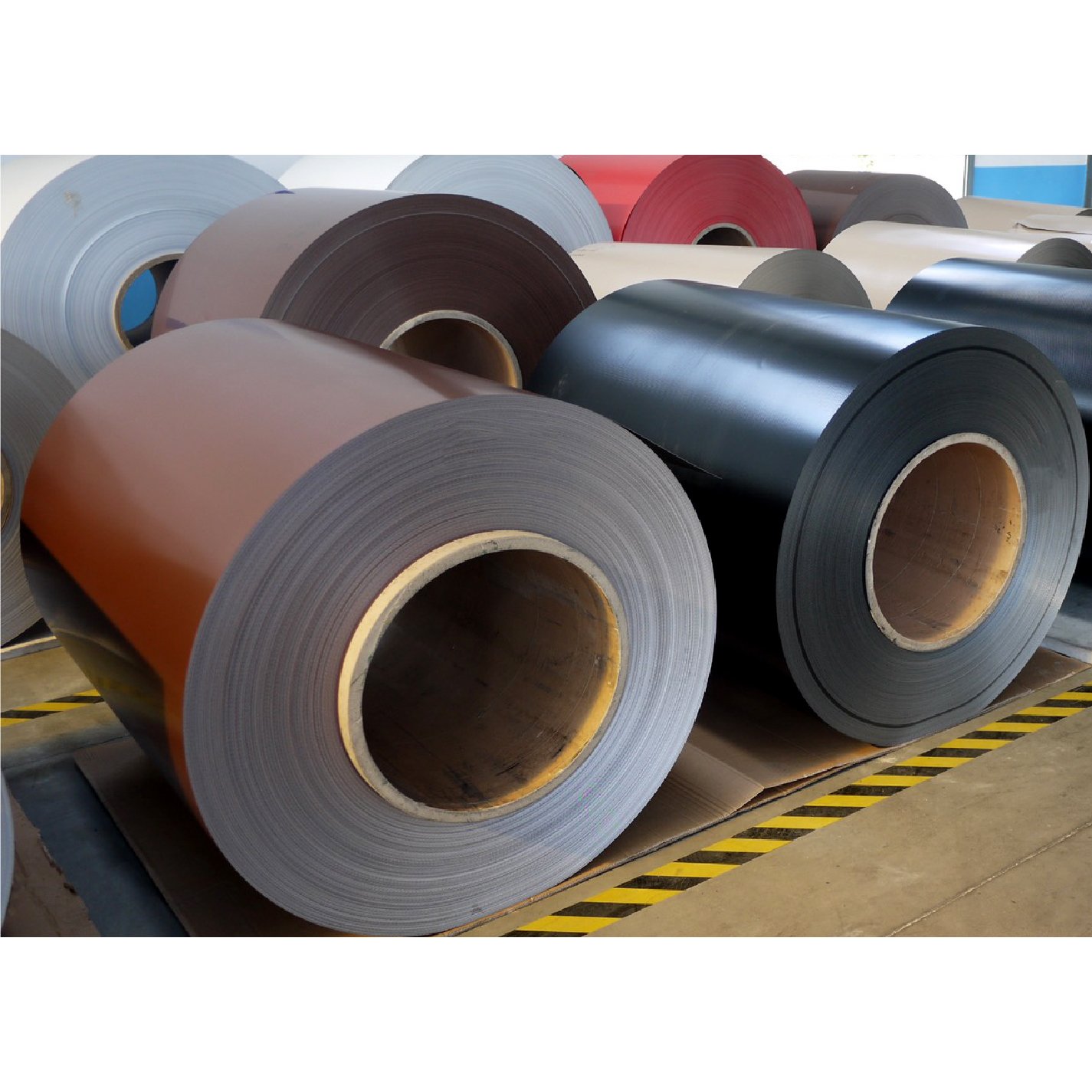 DIN 17162 cold rolled container steel ppgl aluminium roof metal rolls 0.3 0.4mm colour coated coil