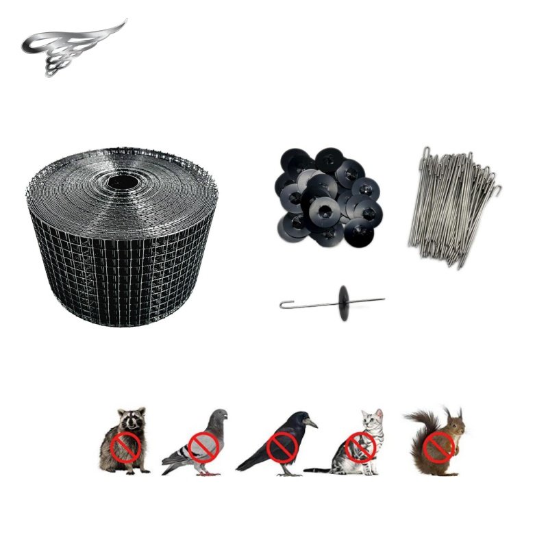Bird-Safe Steel Wire Netting Mesh 12"x30m Solar Panel Guard Welded & Cut to Protect Animals Effective Solar Panel Welded Mesh