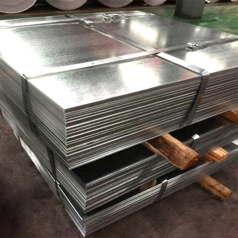 Hot DIP Galvanized Steel Sheet 0.18mm-20mm Thick Sizes Roll Galvanized Sheet Metal GB Certificate Custom Cutting Available