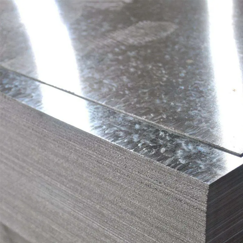 Hot DIP Galvanized Steel Sheet 0.18mm-20mm Thick Sizes Roll Galvanized Sheet Metal GB Certificate Custom Cutting Available