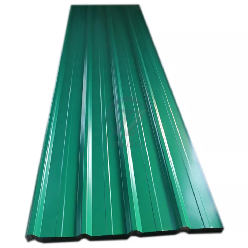 Customized Corrugated Roofing Sheets Aluzinc Steel Sheet Gl Galvalume Zinc PPGI Roofing Sheet Color Coated Metal Roofing