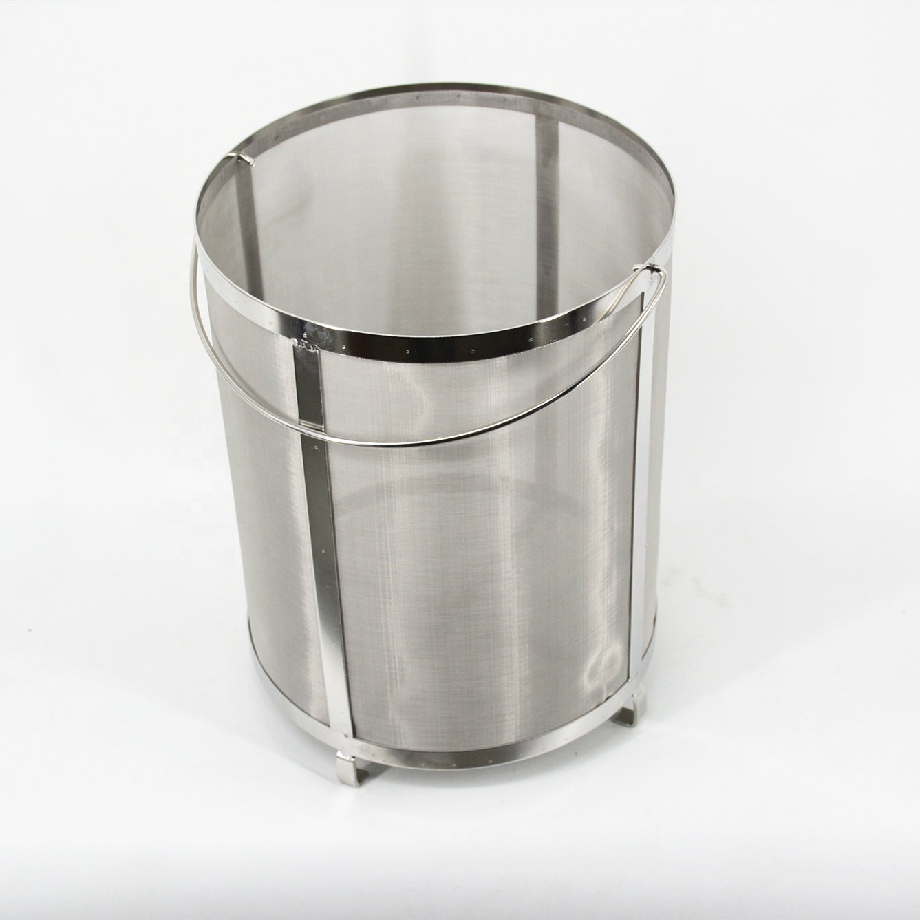 Custom stainless steel wire mesh filters screen round tube basket filter for beer brewing cold brew coffee filter basket