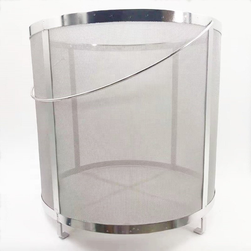 Custom stainless steel wire mesh filters screen round tube basket filter for beer brewing cold brew coffee filter basket