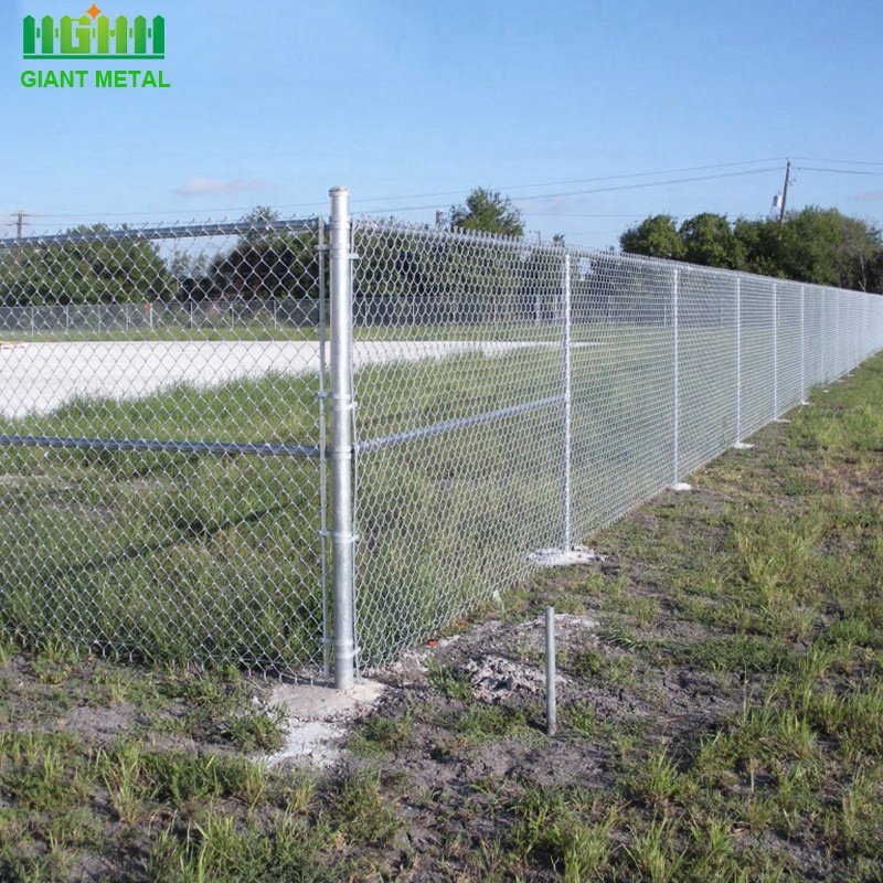 Hot-Selling Diamond Iron Wire MeshChain Link Fence PVC Coated Galvanized Steel Wire chainlink fence chain link fencing 6ft tall
