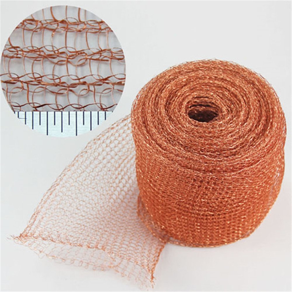 4 Wire Copper Knitted Wire Mesh for distillation Copper packing column packing