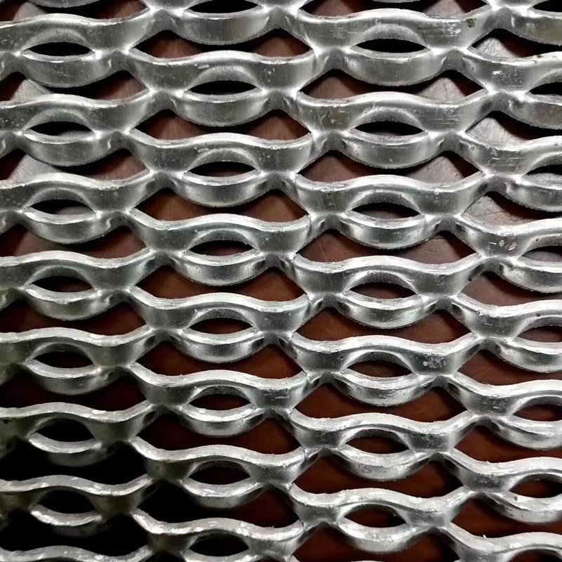 Facade Wall Flading Diamond Shape Titanium Expanded Metal Wire Mesh ceiling For Decorative