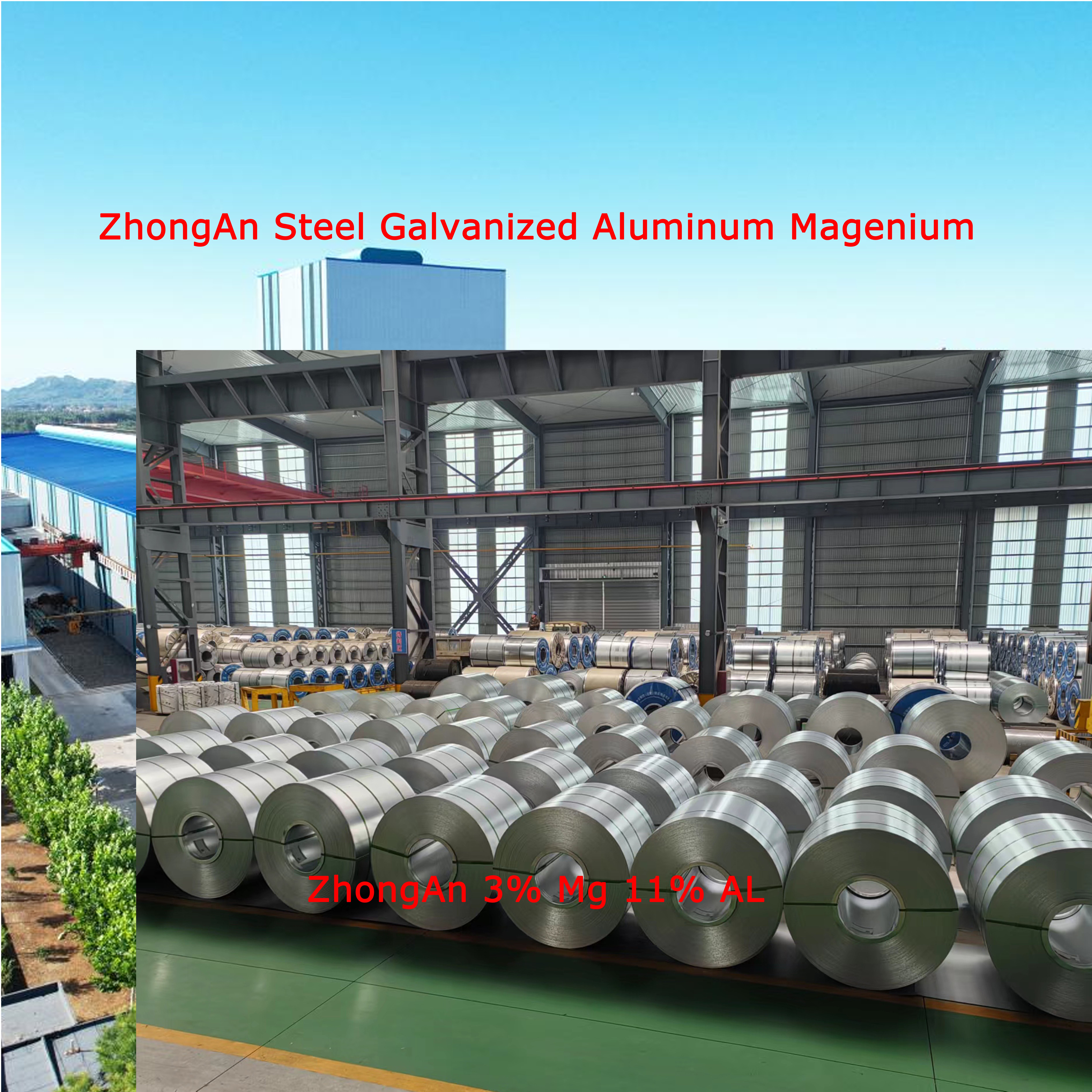 Zinc Coated Sheet Coil Dx51d Z275 Galvanised Metal hot dipped galvanized aluminum magnesium steel coils
