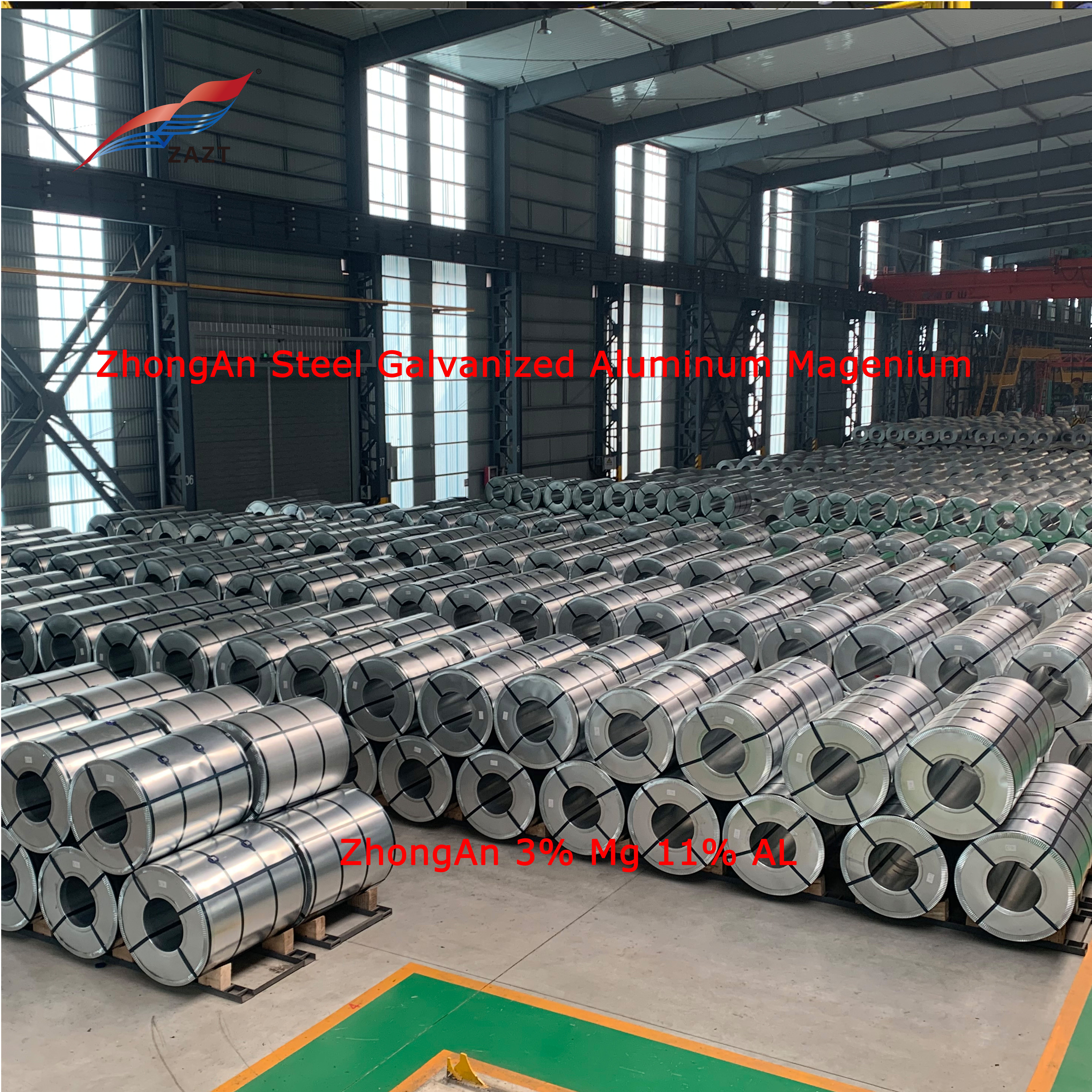 Zinc Coated Sheet Coil Dx51d Z275 Galvanised Metal hot dipped galvanized aluminum magnesium steel coils