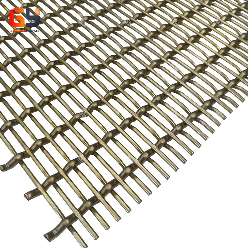 Crimped Woven Wire Mesh Crimp Decorative Wire Grille Steel Wire Mesh for Screen
