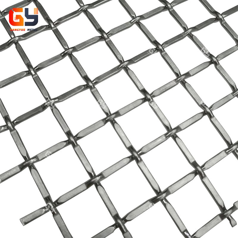 Crimped Woven Wire Mesh Crimp Decorative Wire Grille Steel Wire Mesh for Screen