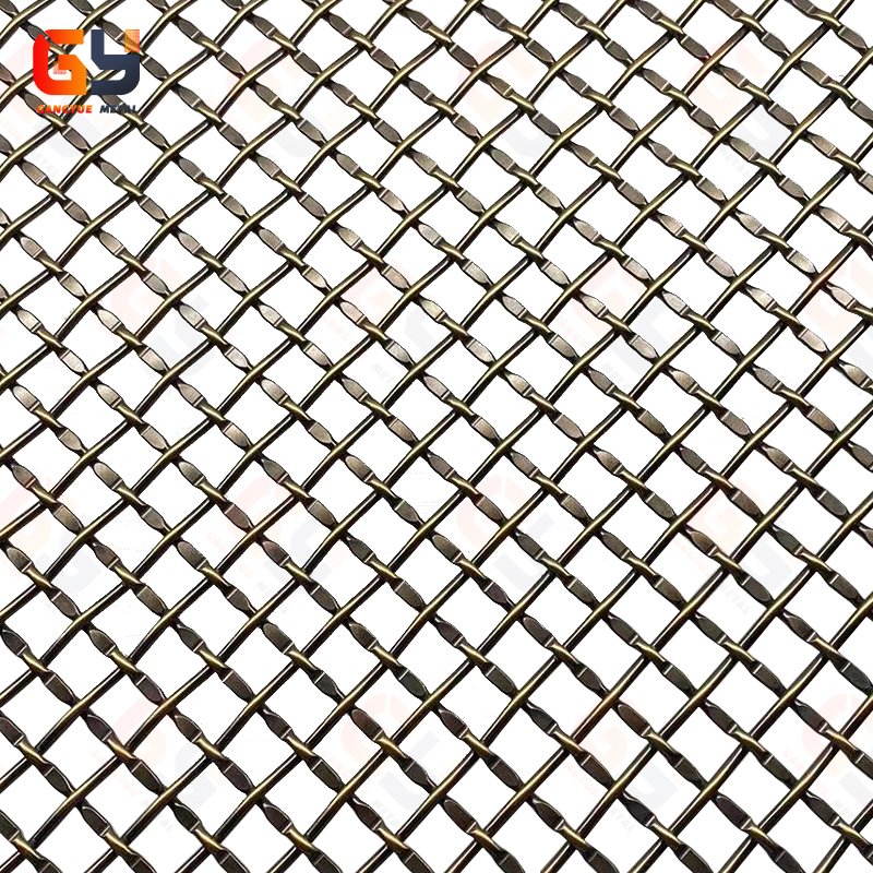 Crimped Woven Wire Mesh Crimp Decorative Wire Grille Steel Wire Mesh for Screen