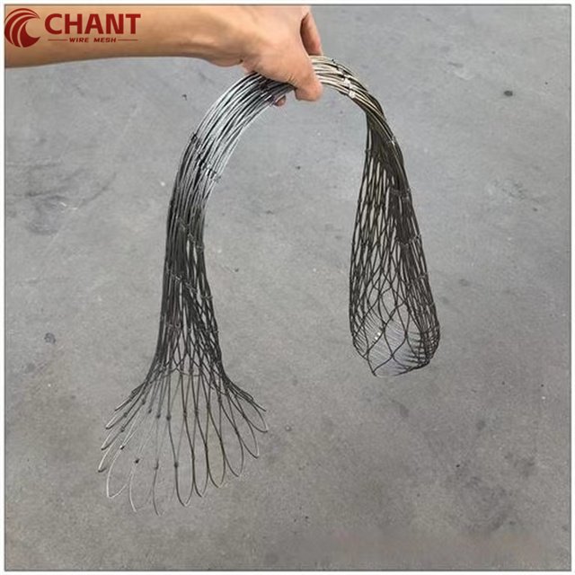 1.2mm-4.0mm Stainless Steel Knitted Wire Mesh Bag Plain Weave Anti-Theft Protector for Hiking Traveling Bending Service Included