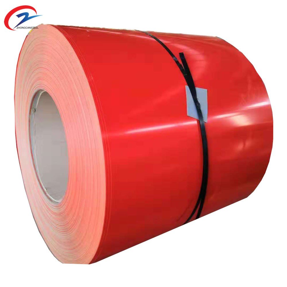 0.4mm PE PVDF ppgl color coated zinc iron roll prepainted galvanized steel ppgi coil