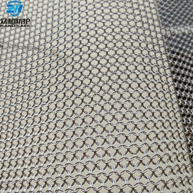Metal Mesh Brass Gold Color Stainless steel Ring Mesh Chainmail Decorative Curtain For Hotel Restaurant Room Dividers