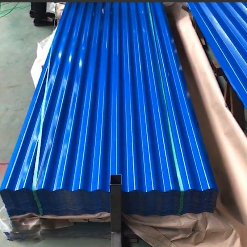 China Factory Seller Corrugated Prepainted Galvanized Steel Roofing Sheet Zinc Color Coated High Quality Steel Sheet