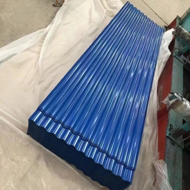 China Factory Seller Corrugated Prepainted Galvanized Steel Roofing Sheet Zinc Color Coated High Quality Steel Sheet