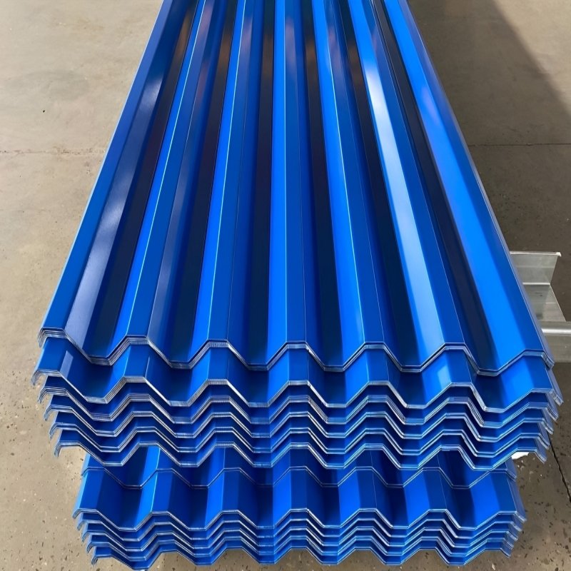 China Factory Seller Corrugated Prepainted Galvanized Steel Roofing Sheet Zinc Color Coated High Quality Steel Sheet