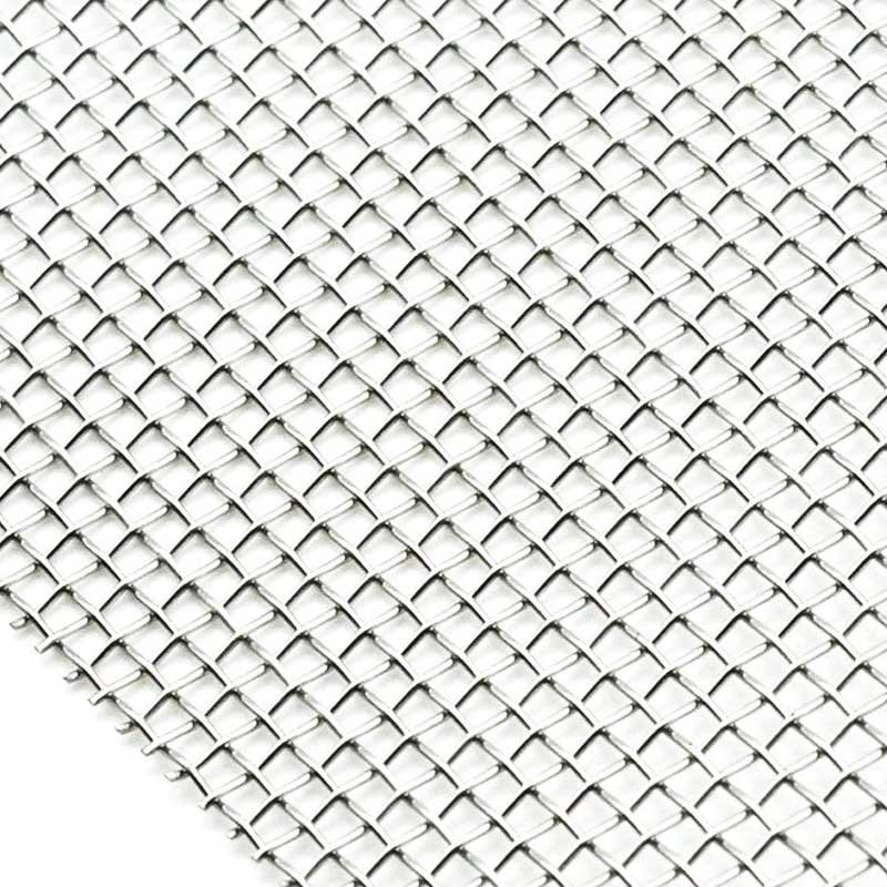 8 10 Mesh 5mm wire diameter Hole 2x12 MM 316 316L Crimped Stainless Steel woven Wire Mesh for architecture