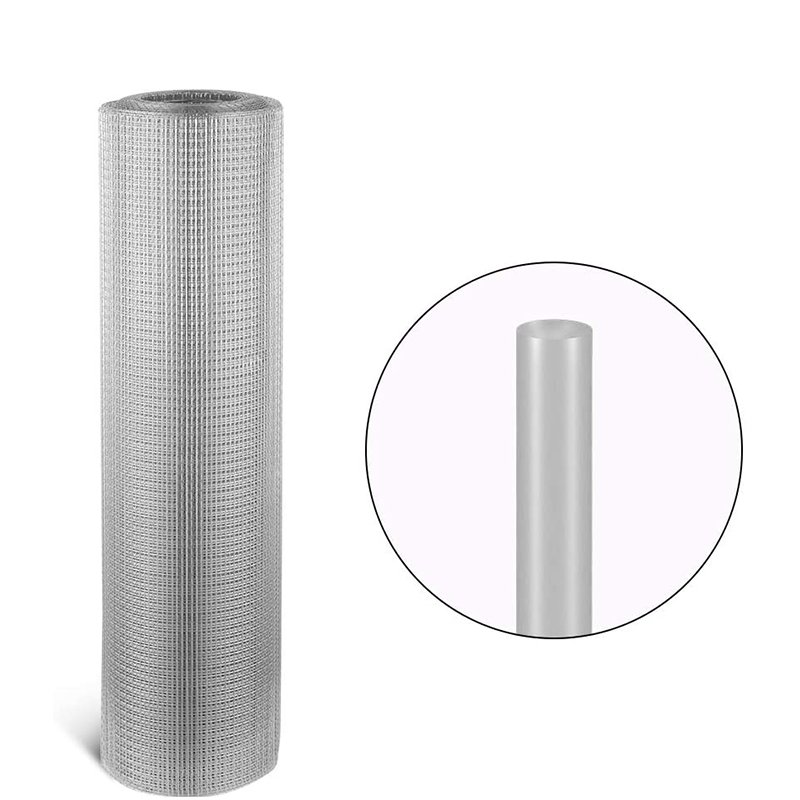 Hot Dipped 1/4"-8" Aperture wire mesh 1/2 x 1/ 2 1/4 Inch electro galvanized welded iron wire mesh windows fence welded for cage