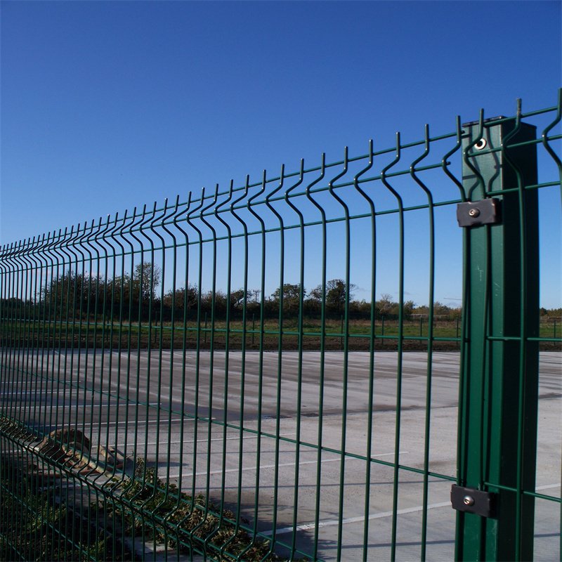 wpc 3d connector metal bilateral wire gate galvanized curved vinyl fence top thorny panel production