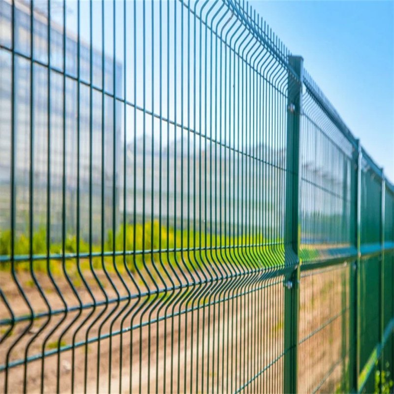 wpc 3d connector metal bilateral wire gate galvanized curved vinyl fence top thorny panel production