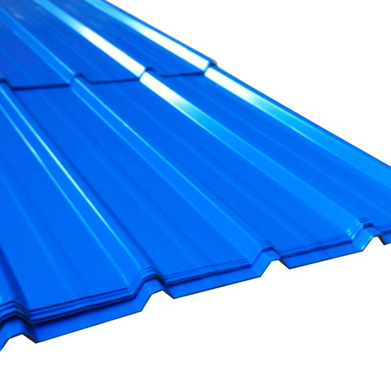 800mm width Red Color Corrugated Galvanized Steel Sheet Exporting to Tanzania