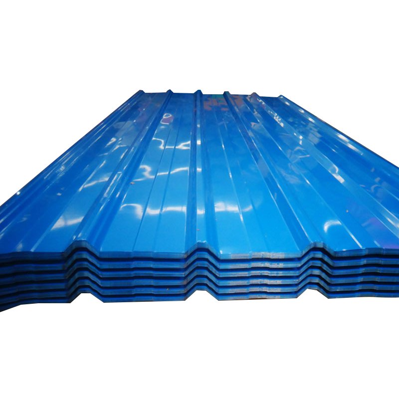 800mm width Red Color Corrugated Galvanized Steel Sheet Exporting to Tanzania