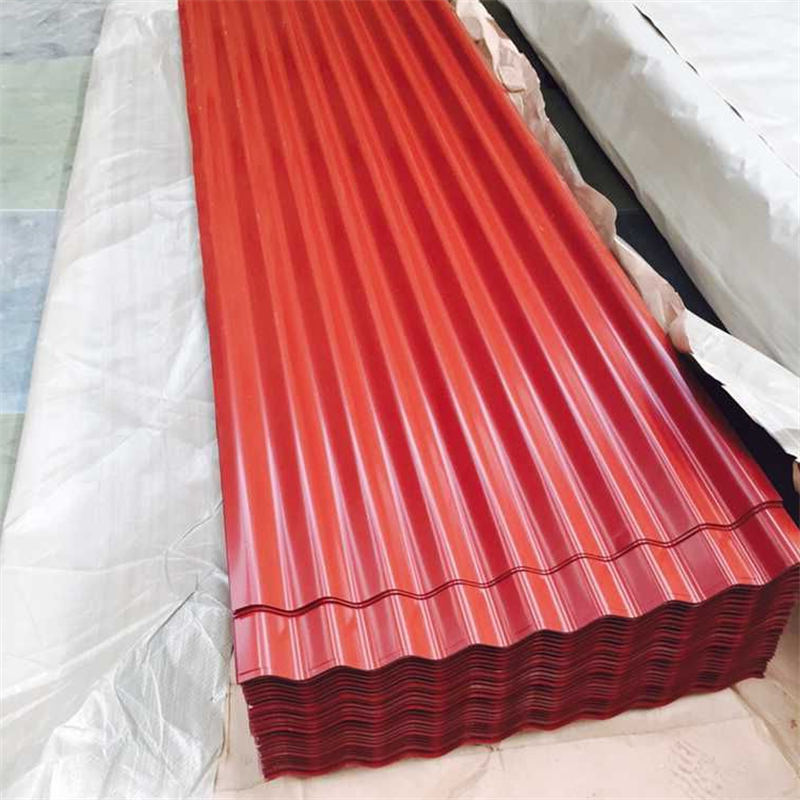 dx51d ppgi ppgl hot dip 4X8 gi zinc iron metal corrugated prepainted color coated galvanized roofing sheet for building material