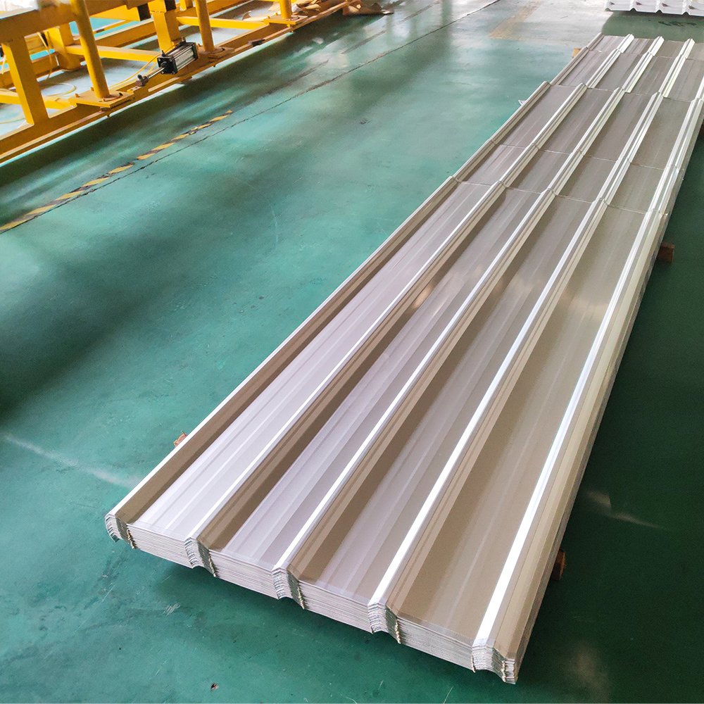 New Pet Aluminum Coated Roof Steel Tiles Galvanized Roofing 28 Gauge Corrugated Steel Metal Zinc Tile Roof Sheet