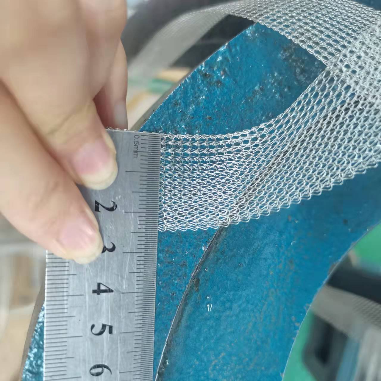 TIANYIN Tin copper clad steel (TCS) Knitted steel wire mesh 25 mm for EMI screen shielding