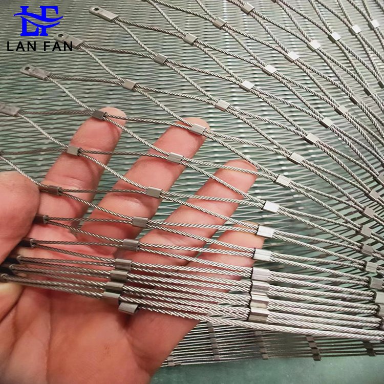 Stainless Steel Wire Rope Mesh Durable Steel Wire Mesh with Stainless Steel Rope