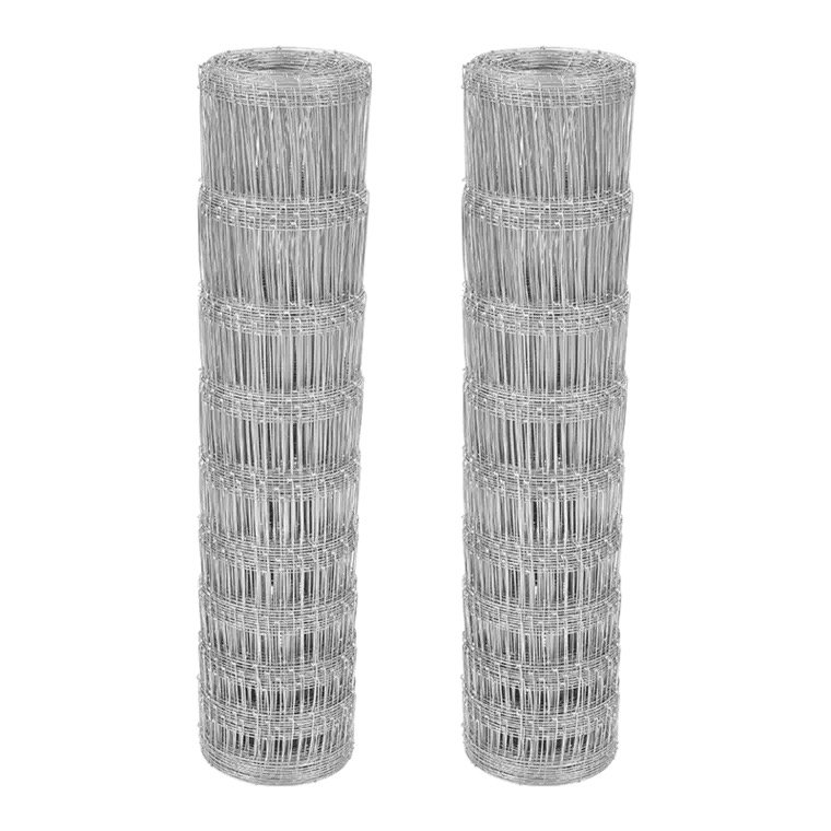 Galvanized fixed knot steel wire mesh sheep farm fence netting