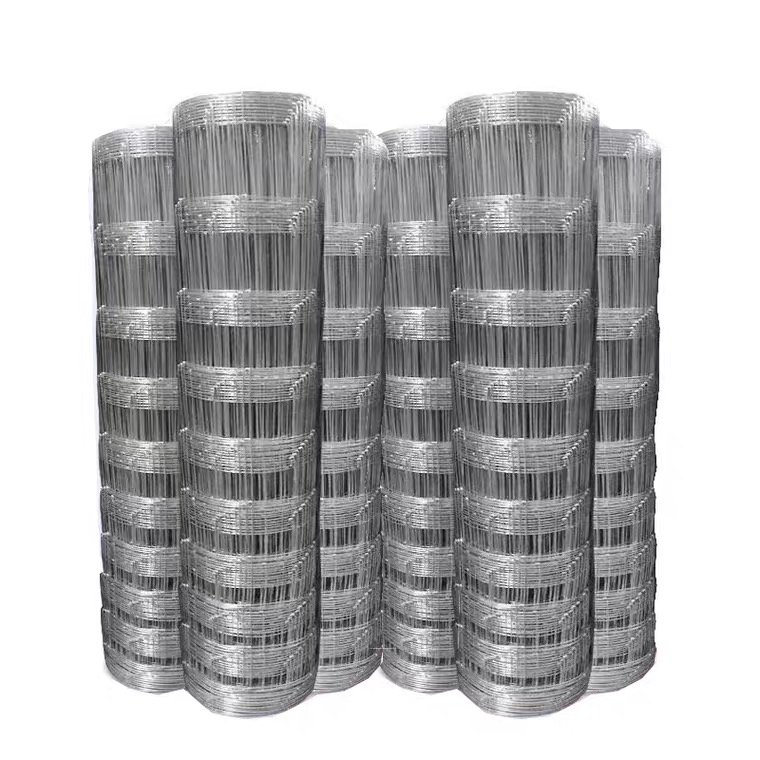 Galvanized fixed knot steel wire mesh sheep farm fence netting