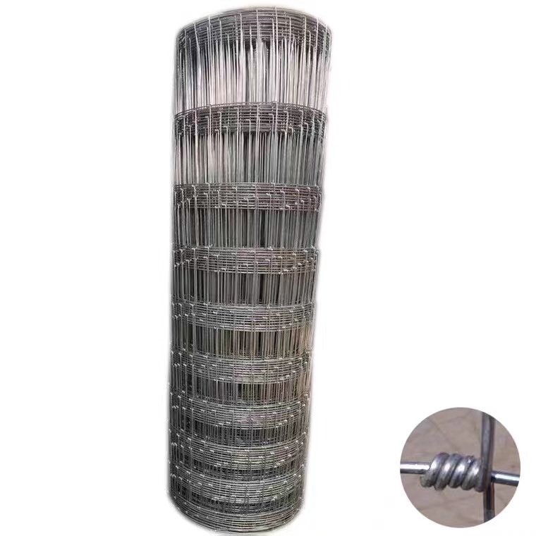 Galvanized fixed knot steel wire mesh sheep farm fence netting