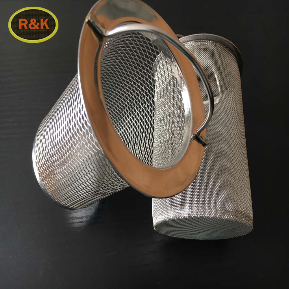 304 316 80 100 250 micron mason jar stainless steel wire mesh filter screen coffee cylinder basket tube strainer bag