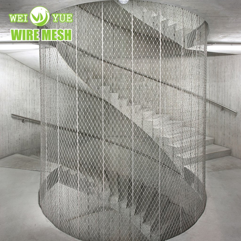 Professional Factory Manufacturer Stainless Steel Wire Rope Woven Mesh For Zoo Animal Fence