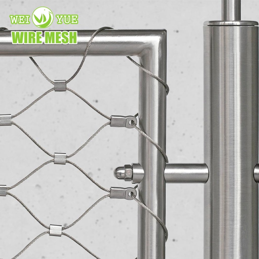 Professional Factory Manufacturer Stainless Steel Wire Rope Woven Mesh For Zoo Animal Fence