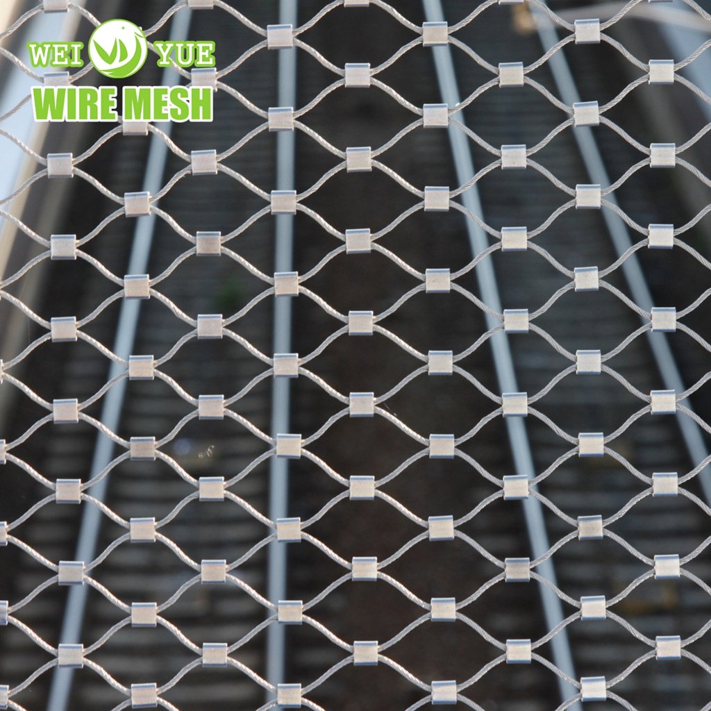 Professional Factory Manufacturer Stainless Steel Wire Rope Woven Mesh For Zoo Animal Fence