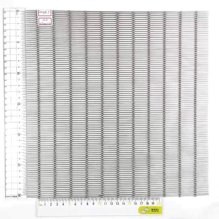 Durable Decorative Flat Wire Stainless Steel Wire Mesh With Smooth Surface