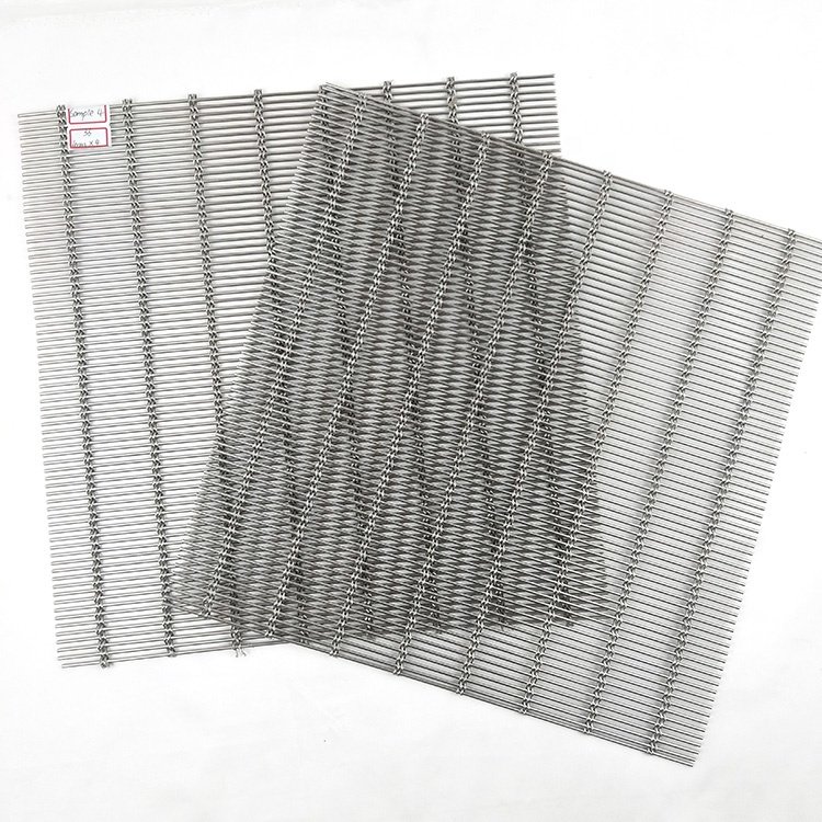 Durable Decorative Flat Wire Stainless Steel Wire Mesh With Smooth Surface