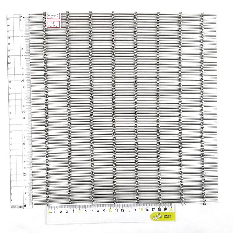 Durable Decorative Flat Wire Stainless Steel Wire Mesh With Smooth Surface
