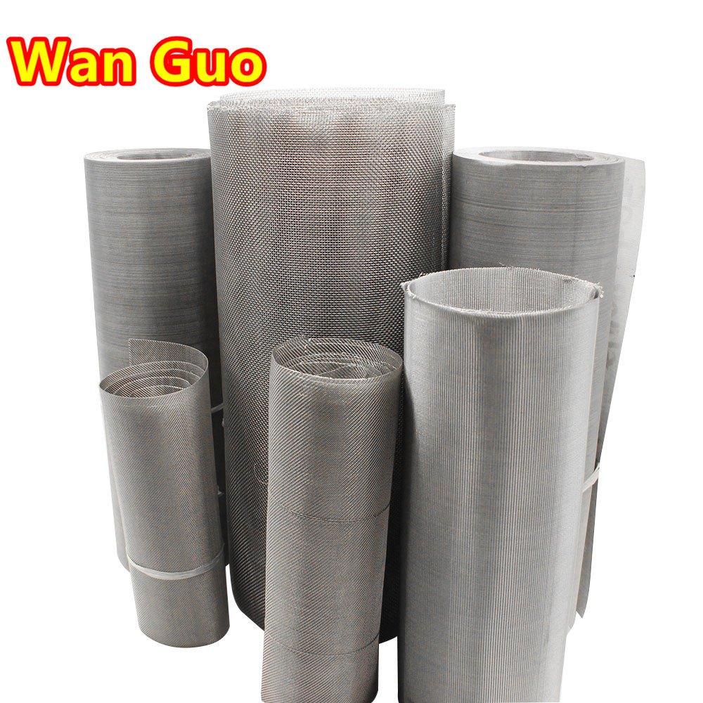 Supplies SS 304L 400 800 micron Flexible and Soft Woven 1mm Stainless Steel Netting Filter Wire Mesh