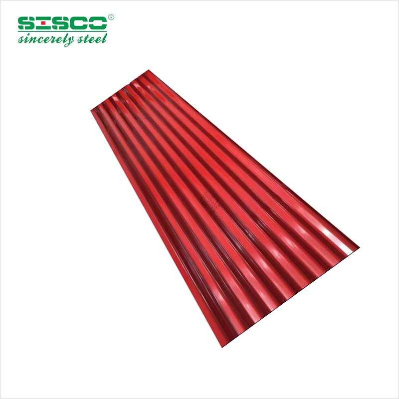 Classic Tiles Style Construction Materials PE Coated Galvanized Steel Corrugated Long Span Colored IBR Prepainted Roofing Sheet