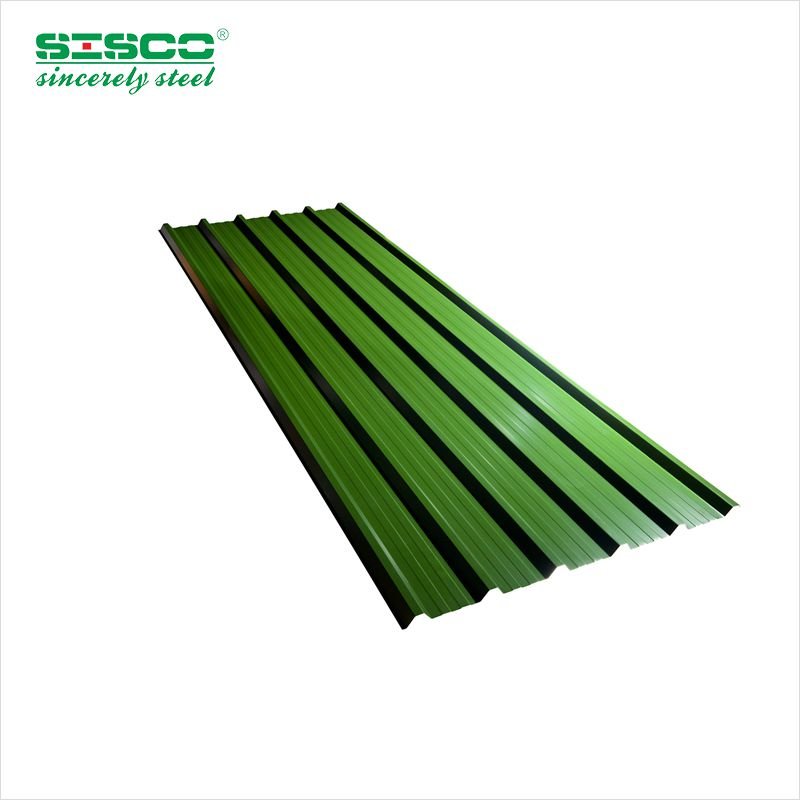 Classic Tiles Style Construction Materials PE Coated Galvanized Steel Corrugated Long Span Colored IBR Prepainted Roofing Sheet